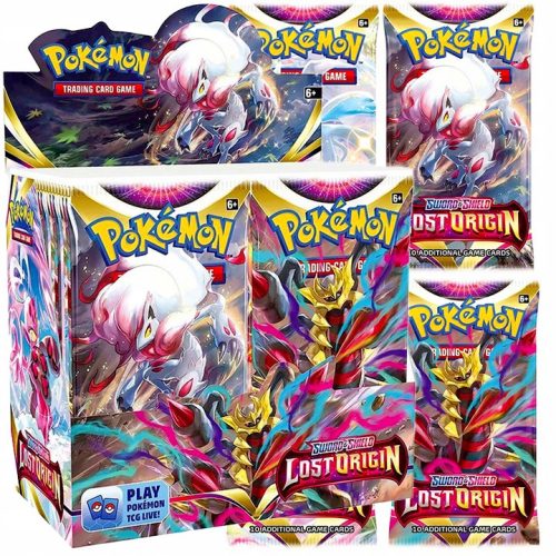  Pokemon Lost Origin Trading Cards 360 pcs. + 2× POKEMON OBSIDIAN FLAMES CARDS BAG WITH 10 CARDS