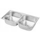 Royal Sanitary two-bowl stainless steel sink