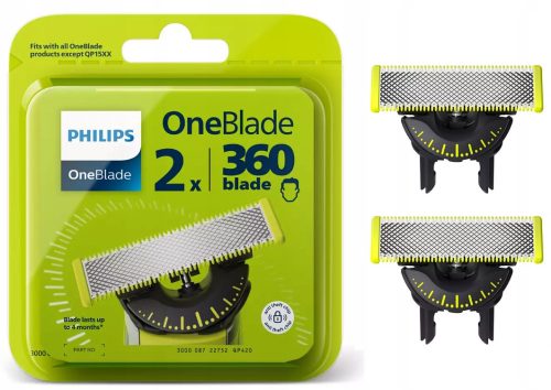  Philips OneBlade 360 QP420/50 blades 2 pieces