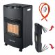 Velaco 4200 W gas heater, black, 420 x 730 mm