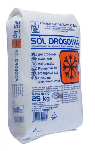 Road salt, anti-ice Kłodawa road salt 25 kg