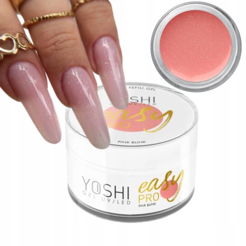  YOSHI EASY PRO BUILDING GEL WITH GLITTER PINK BLINK 15 g