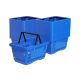 20x Shopping Basket 2 Handles 22 Liters, Shopping Blue Set