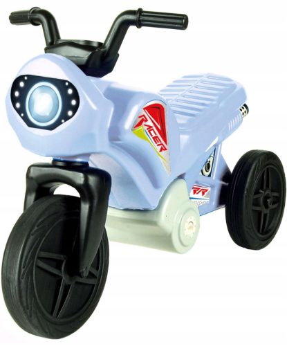 CHILDREN'S MOTORBIKE, THREE WHEELS, BLUE RUN-RUNNING RIDE ON + STICKERS