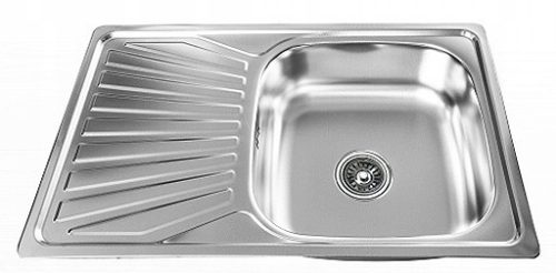 Royal Sanitary single-bowl sink, INOX steel