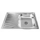 Royal Sanitary single-bowl sink, INOX steel