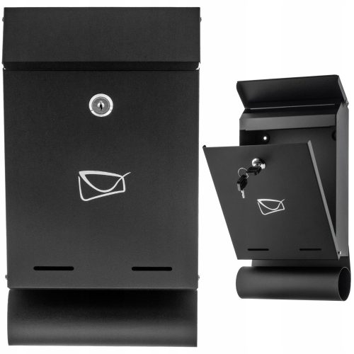 Mailbox - VASERO Euro mailbox, black