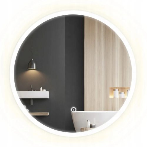 Bathroom mirror Tutumi wall mirror, circle, 600 x 600 mm