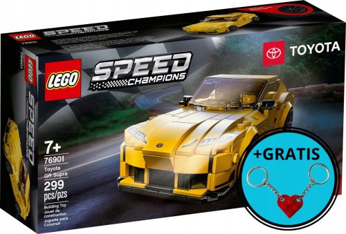  LEGO Speed Champions 76901 Toyota GR Supra + LEGO Heart Keychain