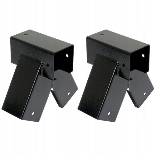 Set for building a swing 2x connectors for beams and scantlings 90x90 mm - black