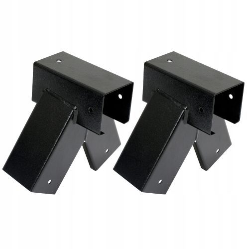 SET WITH 2X BEAM CONNECTORS 90X90 SWING black