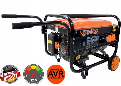 Portable Single-Phase Generator Cross Tools 2600 W Petrol