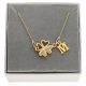  Gold necklace CLOVER CLOVER ANY letter LETTER BOX SILVER