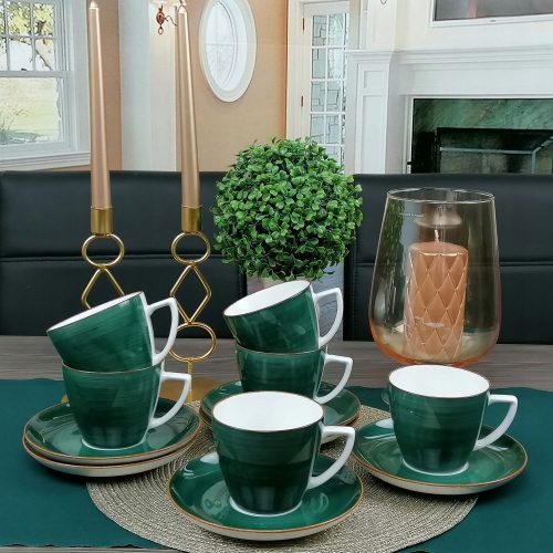 Dinner service Lubiana BOSS EMERALD breakfast and coffee service, 12 pieces.