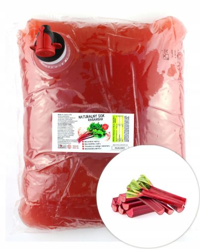  RHUBARB JUICE PRESSED RHUBARB 100% 3L HEALTHY