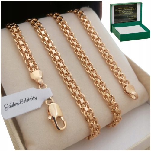  ELEGANT GOLD CHAIN BISMARK 5 MM SURGICAL STEEL GIFT FOR A GUY