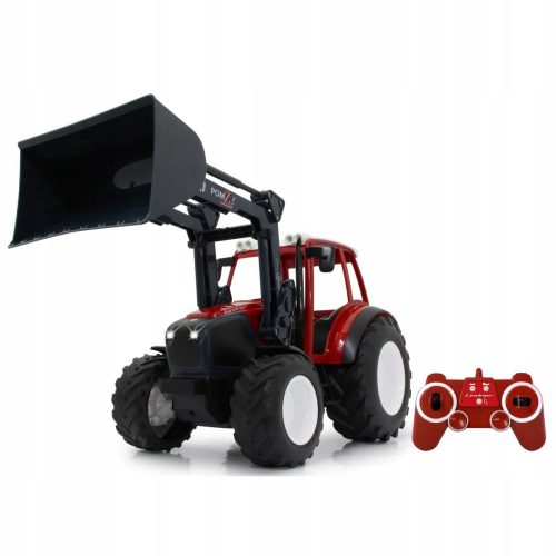  TRACTOR WITH REMOTE CONTROL LIFTED TRUCK 1:16 RED