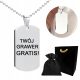  Dog tag silver necklace MEN'S chain VALENTINE'S DAY + FREE ENGRAVING