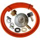  GAS HOSE 2 m 9 x 3 mm + clamps + gas reducing cylinder 11 kg + hotplate connection