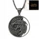 WITCHER NECKLACE WOLF AMULET STAINLESS STEEL 316