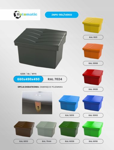 salt and sand container 90L