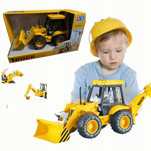  EXCAVATOR CONSTRUCTION MACHINE GIFT TOY MOVING PARTS SOUND LIGHT