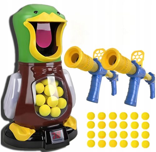  Arcade Game Hungry Duck Target Shooting 2 Guns Arcade Game for Kids + Kruzzel Balls