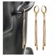  Surgical Steel Earrings Gold Hanging Delicate Gold Plated Chains