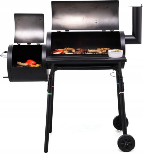  Tepro Wichita 1038 Charcoal Grill 54 x 30 cm with Thermometer, Two Chambers