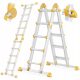 Higher ladder 5.9 m aluminum 1 x 4 up to 150 kg