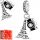  Eiffel Tower Paris Camera Travel Pendant Charm S925