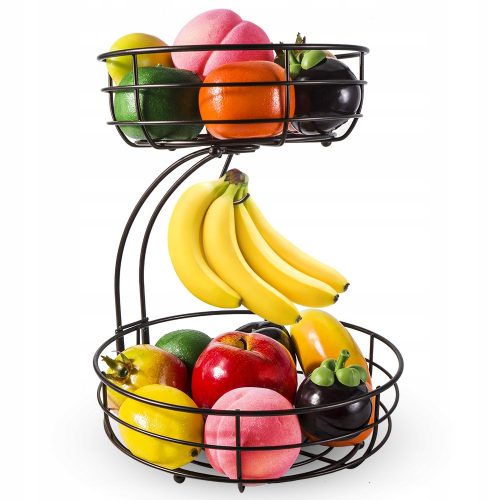 Baskets 2-tier fruit basket and vegetable stand