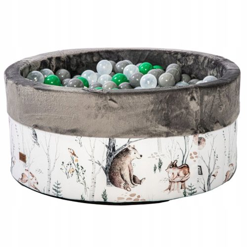  Dry Pool 90/40 + Balls Forest Friends grey