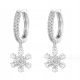  CHRISTMAS HOOP EARRINGS SNOWFLAKES CHRISTMAS