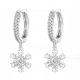  CHRISTMAS HOOP EARRINGS SNOWFLAKES CHRISTMAS