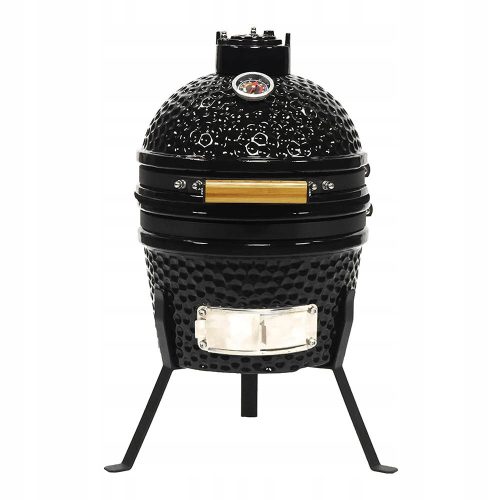  Mini Kamado garden grill charcoal mobile for smoking cover black
