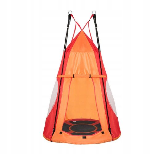 Timeless Tools hanging swing in the shape of a circle 110 cm – red with tent