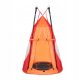 Timeless Tools hanging swing in the shape of a circle 110 cm – red with tent