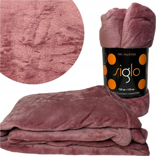 SOFT BLANKET PLUG SLEEVE FOR A Siglo microfiber blanket 130 cm x 170 cm in shades of pink