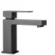 Rea Fenix black pedestal washbasin faucet