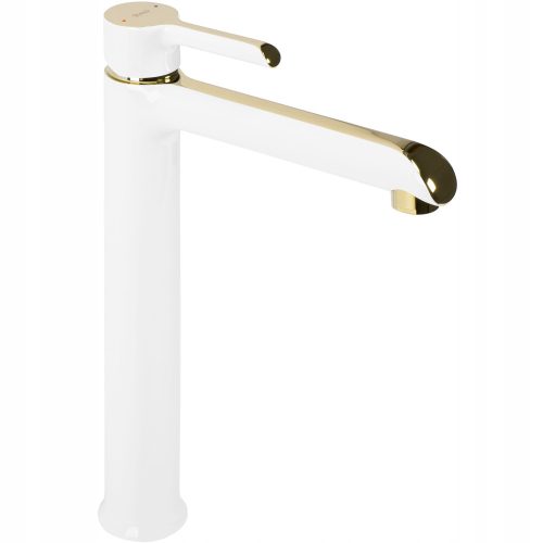 Rea Melia floor-standing washbasin mixer, gold