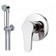 Concealed bidet faucet from Daniel/Grohe. Chrome bidet set