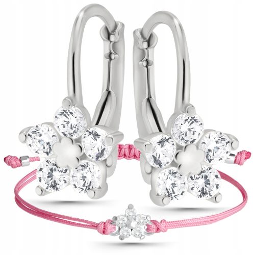  Silver jewelry set for girls, English clasp 925