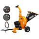 Shredder for branches, wood and bark CHIPPER WITH PETROL COMBUSTION, BRANCH SHREDDER 15 HP, 420 CC, DISC DISK 22 FLAMES