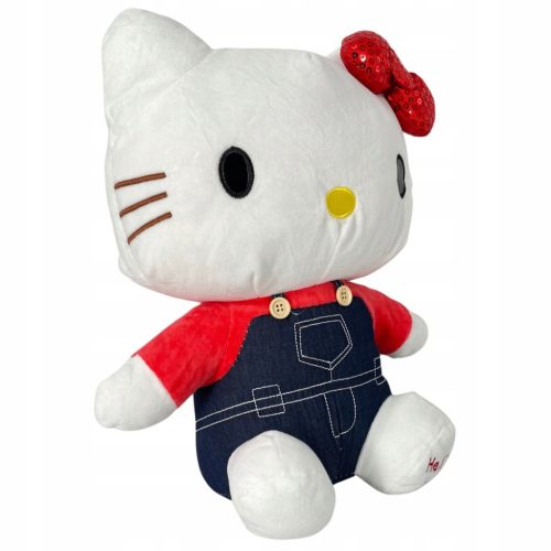  Hello Kitty Plush Mascot Denim Dress Teddy Bear Plushie Cuddly Toy