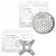  Zelmer Meat Grinder ORIGINAL ORIGINAL BLADES KNIFE 5 Silver/Gray 0 W + Sieve Zelmer 86.1241 for Meat Grinder