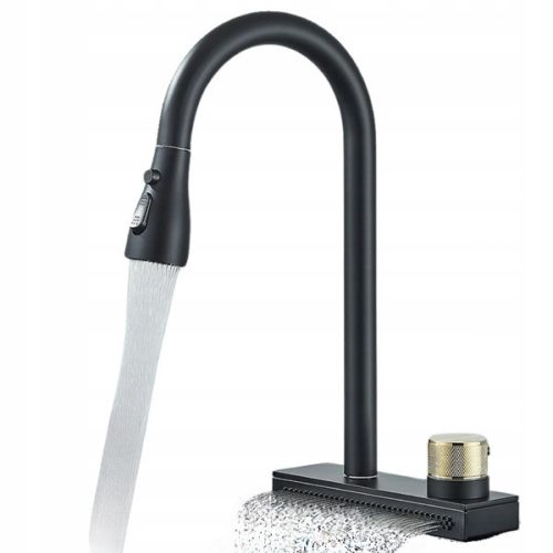 Inbeno Caterina floor-standing kitchen faucet, black