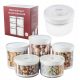 Food Containers 5 x Vacuum Food Storage Containers Made of Glass