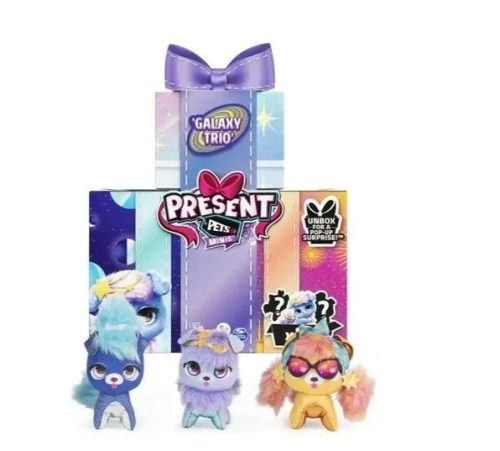  PRESENT PETS MINIS PLUSH BABIES SET OF 3