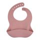  CANPOL SILICONE BIB WITH POCKET WATERPROOF ADJUSTABLE PINK 51/029